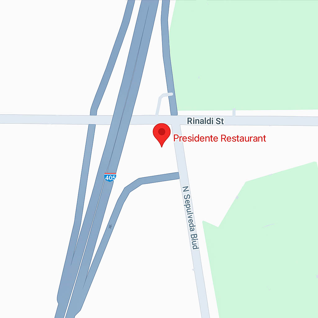 Map to Presidente Restaurant